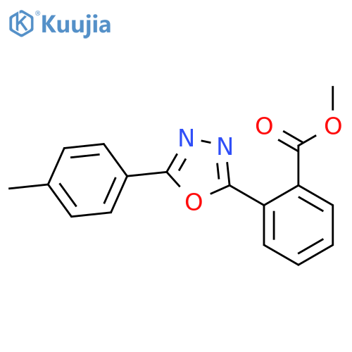 Methyl 2-[5-(4-methylphenyl)-1,3,4-oxadiazol-2-yl]benzoate structure