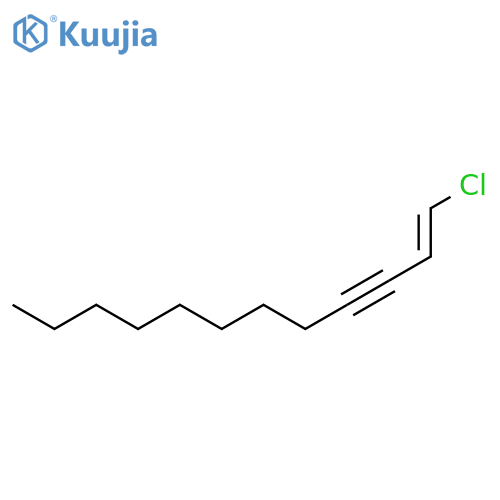 1-DODECEN-3-YNE, 1-CHLORO-, (1E)- structure