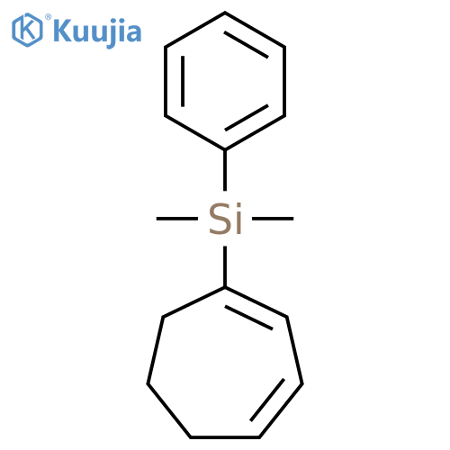 Silane, 1,3-cycloheptadien-1-yldimethylphenyl- structure