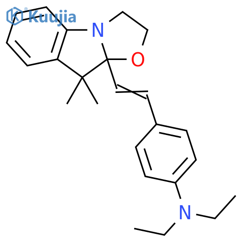 Benzenamine, 4-[2-(2,3-dihydro-9,9-dimethyloxazolo[3,2-a]indol-9a(9H)-yl)ethenyl]-N,N-diethyl- structure