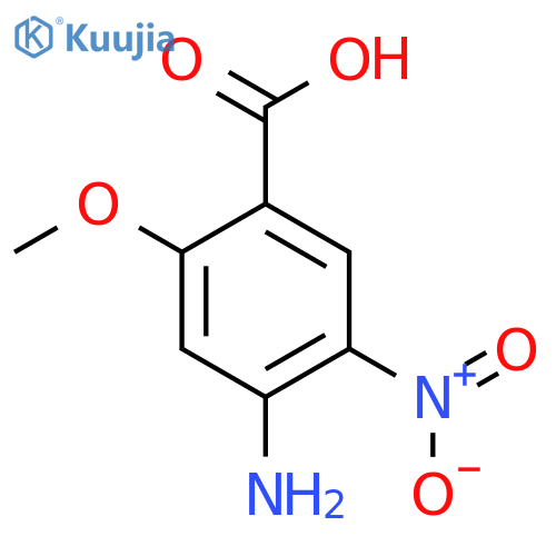 4-Amino-2-methoxy-5-nitro-benzoic Acid structure