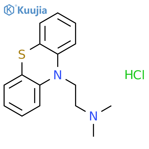 N,N-Dimethyl-2-(10H-phenothiazin-10-yl)ethanamine Hydrochloride structure