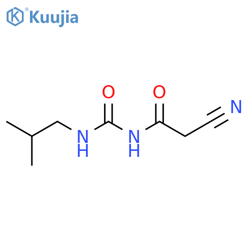 N-Cyanoacetyl-N’-isobutylurea structure