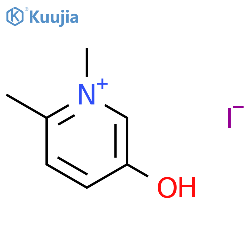 Pyridinium, 5-hydroxy-1,2-dimethyl-, iodide structure