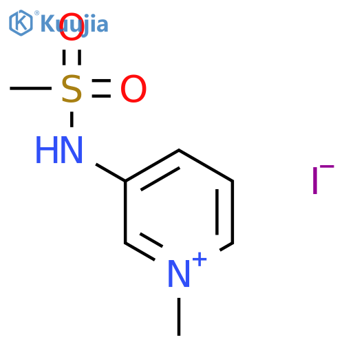 PYRIDINIUM, 1-METHYL-3-[(METHYLSULFONYL)AMINO]-, IODIDE structure