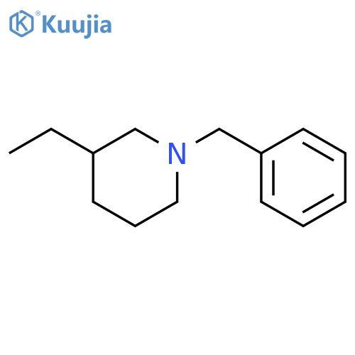 Piperidine, 3-ethyl-1-(phenylmethyl)- structure