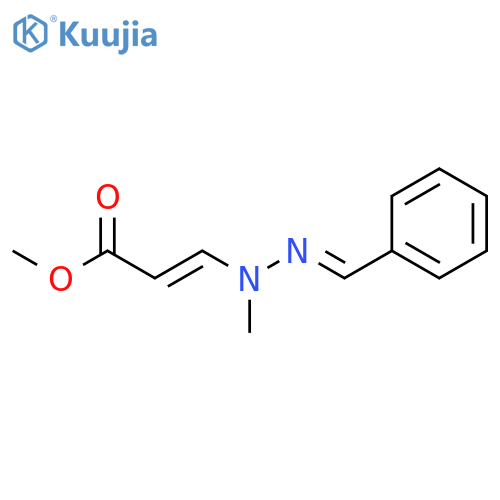 2-Propenoic acid, 3-[methyl(phenylmethylene)hydrazino]-, methyl ester structure