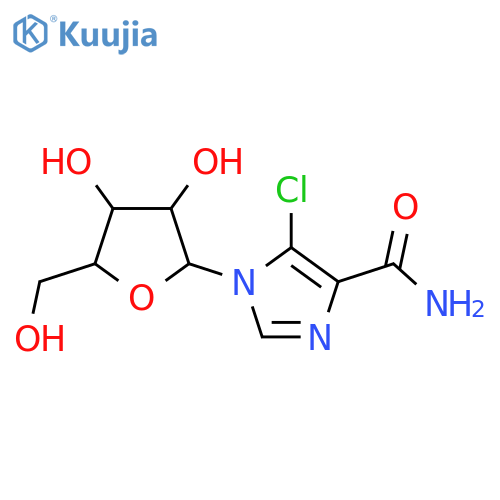 1H-Imidazole-4-carboxamide,5-chloro-1-b-D-ribofuranosyl- structure