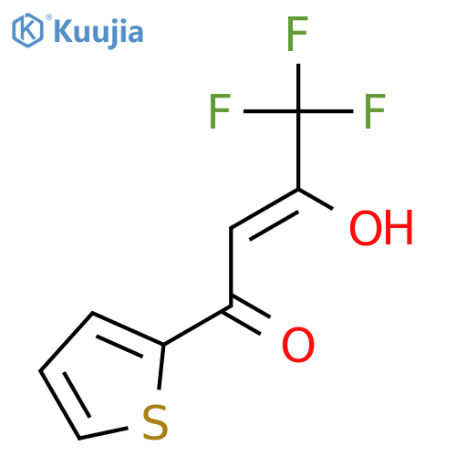 2-BUTEN-1-ONE, 4,4,4-TRIFLUORO-3-HYDROXY-1-(2-THIENYL)-, (2Z)- structure