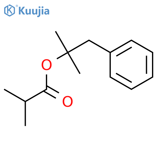 Propanoic acid, 2-methyl-, 1,1-dimethyl-2-phenylethyl ester structure