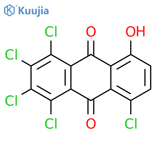 9,10-Anthracenedione, 1,2,3,4,5-pentachloro-8-hydroxy- structure