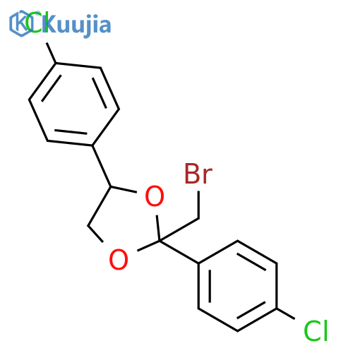 1,3-Dioxolane, 2-(bromomethyl)-2,4-bis(4-chlorophenyl)- structure