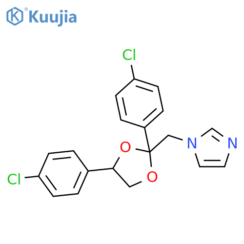 1H-Imidazole, 1-[[2,4-bis(4-chlorophenyl)-1,3-dioxolan-2-yl]methyl]- structure