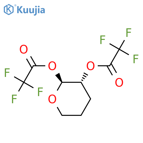 Acetic acid, trifluoro-, tetrahydro-2H-pyran-2,3-diyl ester, trans- structure