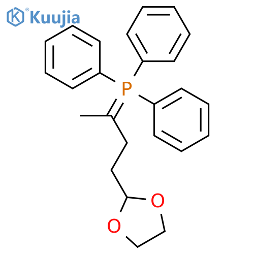 1,3-Dioxolane, 2-[3-(triphenylphosphoranylidene)butyl]- structure