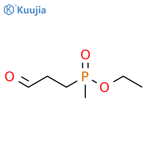 Phosphinic acid, P-methyl-P-(3-oxopropyl)-, ethyl ester structure