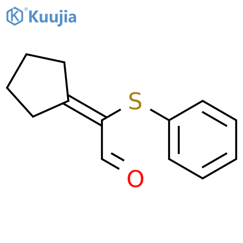 ACETALDEHYDE, CYCLOPENTYLIDENE(PHENYLTHIO)- structure