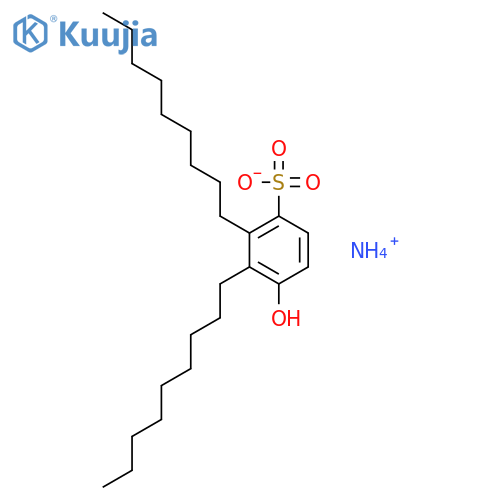 Benzenesulfonic acid,hydroxydinonyl-, ammonium salt (1:1) structure