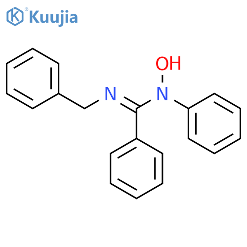 BENZENECARBOXIMIDAMIDE, N-HYDROXY-N-PHENYL-N'-(PHENYLMETHYL)- structure