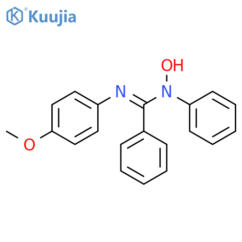 BENZENECARBOXIMIDAMIDE, N-HYDROXY-N'-(4-METHOXYPHENYL)-N-PHENYL- structure