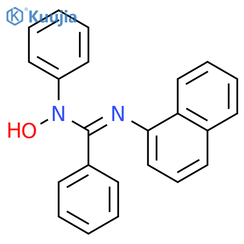 N-hydroxy-N'-(naphthalen-1-yl)-N-phenylbenzenecarboximidamide structure