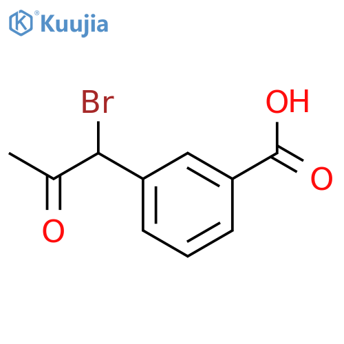 BENZOIC ACID, 3-(1-BROMO-2-OXOPROPYL)- structure