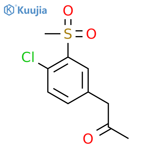 1-(4-Chloro-3-(methylsulfonyl)phenyl)propan-2-one structure