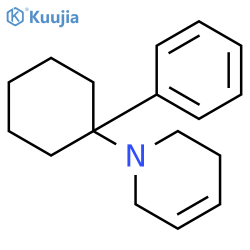 Pyridine, 1,2,3,6-tetrahydro-1-(1-phenylcyclohexyl)- structure