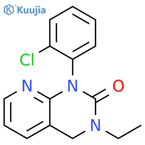 Pyrido[2,3-d]pyrimidin-2(1H)-one, 1-(2-chlorophenyl)-3-ethyl-3,4-dihydro- structure