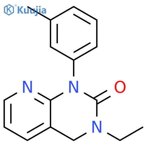 Pyrido[2,3-d]pyrimidin-2(1H)-one, 3-ethyl-3,4-dihydro-1-(3-methylphenyl)- structure