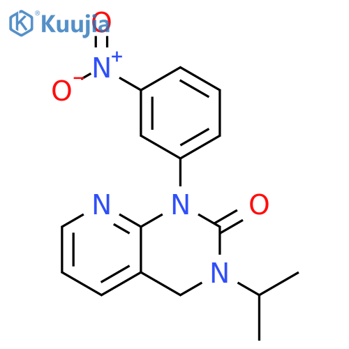 Pyrido[2,3-d]pyrimidin-2(1H)-one, 3,4-dihydro-3-(1-methylethyl)-1-(3-nitrophenyl)- structure