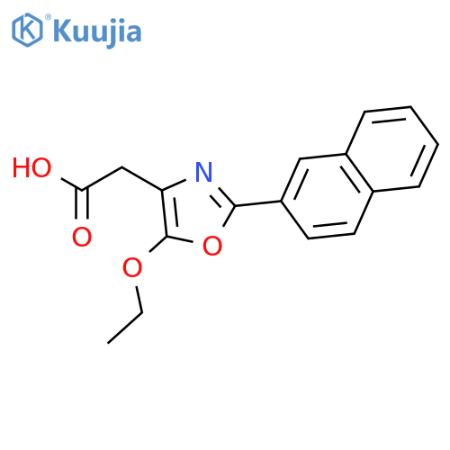 4-OXAZOLEACETIC ACID, 5-ETHOXY-2-(2-NAPHTHALENYL)- structure