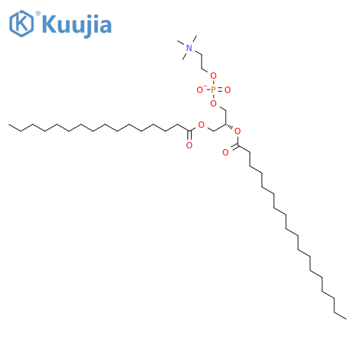 1-Palmitoyl-2-stearoyl-sn-glycero-3-phosphocholine structure