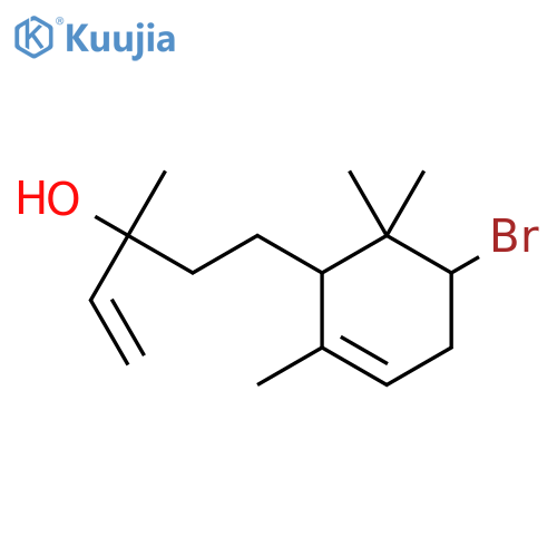 5-(5-Bromo-2,6,6-trimethylcyclohex-2-en-1-yl)-3-methylpent-1-en-3-ol structure