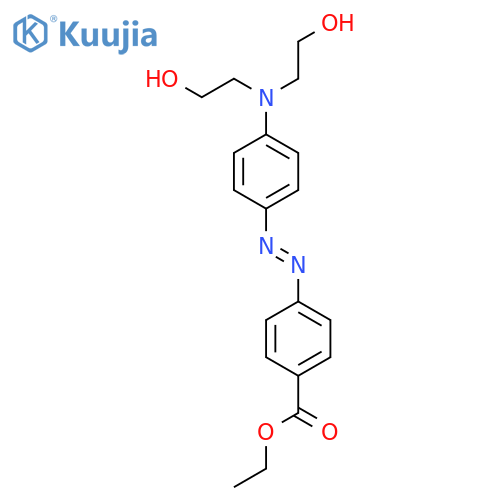 Benzoic acid, 4-[[4-[bis(2-hydroxyethyl)amino]phenyl]azo]-, ethyl ester structure