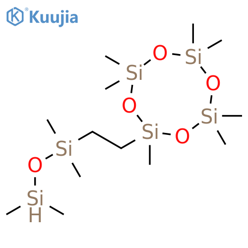 Cyclotetrasiloxane, heptamethyl[2-(1,1,3,3-tetramethyldisiloxanyl)ethyl]- structure