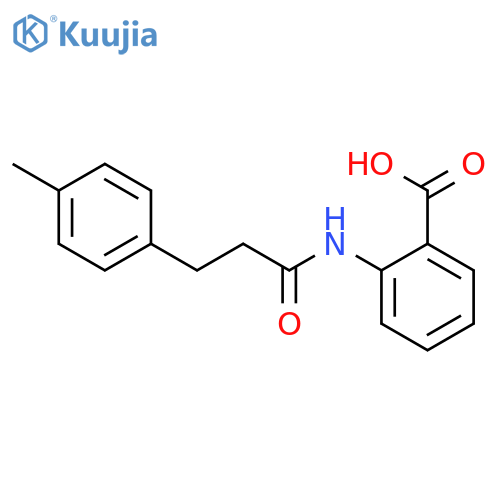 Benzoic acid, 2-[[3-(4-methylphenyl)-1-oxopropyl]amino]- structure