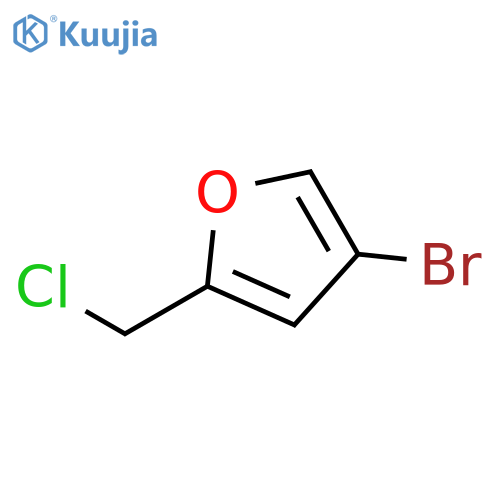 4-bromo-2-(chloromethyl)furan structure