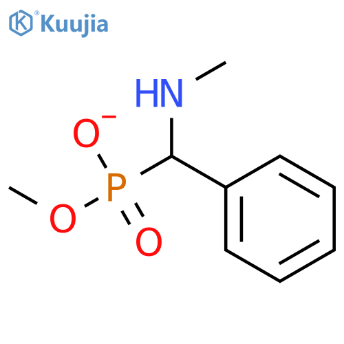 Phosphonic acid, [(methylamino)phenylmethyl]-, monomethyl ester structure