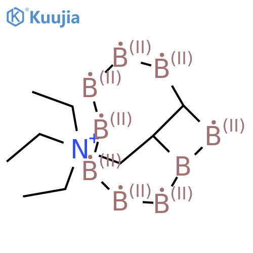 Triethyl(1,2lambda2,3lambda2,4lambda2,5lambda2,6lambda2,7lambda2,8lambda2,10lambda2-nonaborabicyclo[7.1.1]undecan-11-ylmethyl)azanium structure