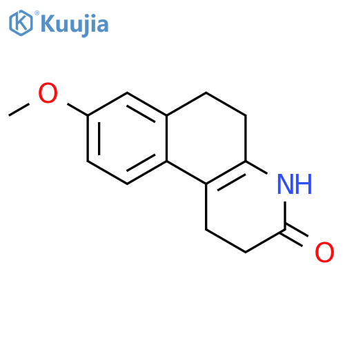 Benzo[f]quinolin-3(2H)-one, 1,4,5,6-tetrahydro-8-methoxy- structure