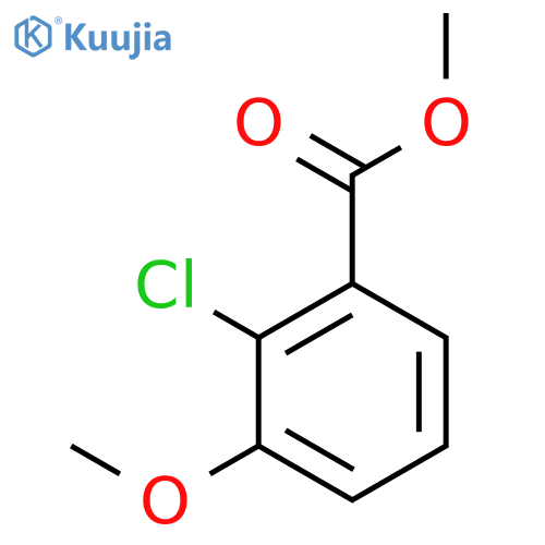 Benzoic acid, 2-chloro-3-methoxy-, methyl ester structure