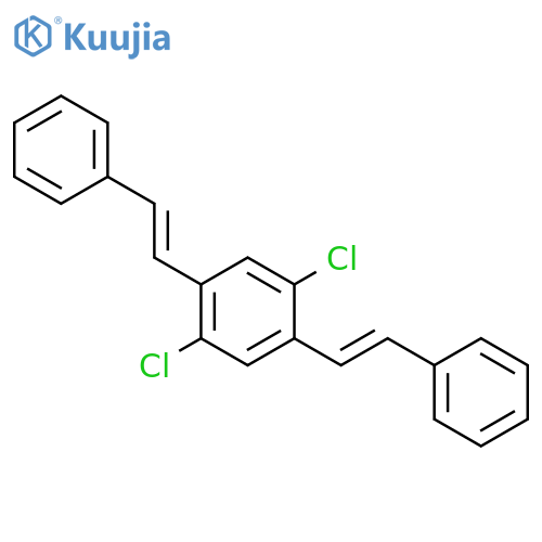 BENZENE, 1,4-DICHLORO-2,5-BIS(2-PHENYLETHENYL)- structure