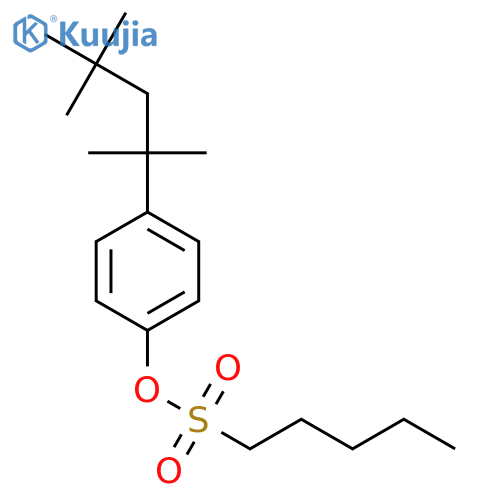 1-PENTANESULFONIC ACID, 4-(1,1,3,3-TETRAMETHYLBUTYL)PHENYL ESTER structure