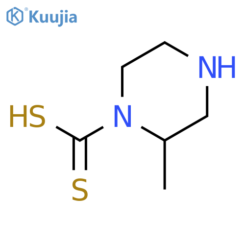 1-Piperazinecarbodithioicacid, 2-methyl- structure