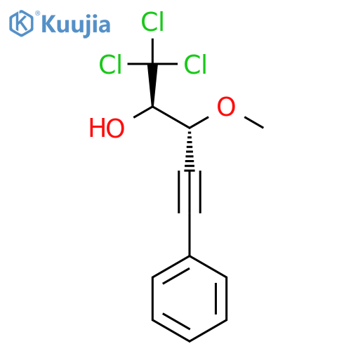 4-Pentyn-2-ol, 1,1,1-trichloro-3-methoxy-5-phenyl-, (R*,R*)- structure