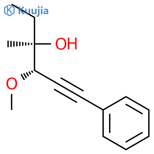 5-Hexyn-3-ol, 4-methoxy-3-methyl-6-phenyl-, (R*,S*)- structure