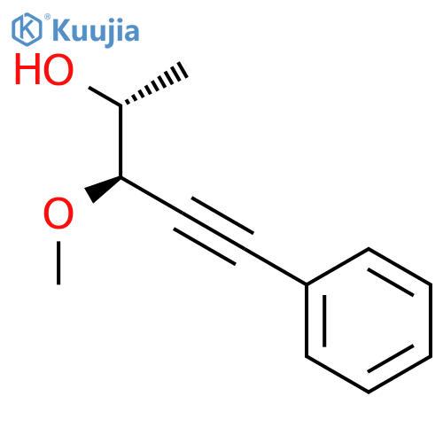 4-PENTYN-2-OL, 3-METHOXY-5-PHENYL-, (R*,R*)- structure
