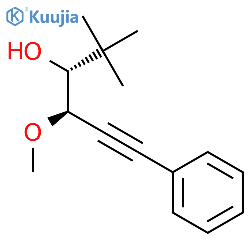 5-HEXYN-3-OL, 4-METHOXY-2,2-DIMETHYL-6-PHENYL-, (R*,R*)- structure