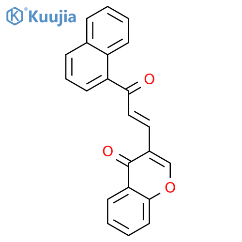 4H-1-Benzopyran-4-one, 3-[3-(1-naphthalenyl)-3-oxo-1-propenyl]- structure